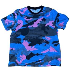 adidas Originals Men's Camo Series Allover Print Trefoil Tee